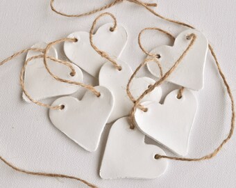 Hearts Garland, jute rope garland, garland with hearts, heart-shaped garland, nursery garland, wedding garland, white garland, rustic decor