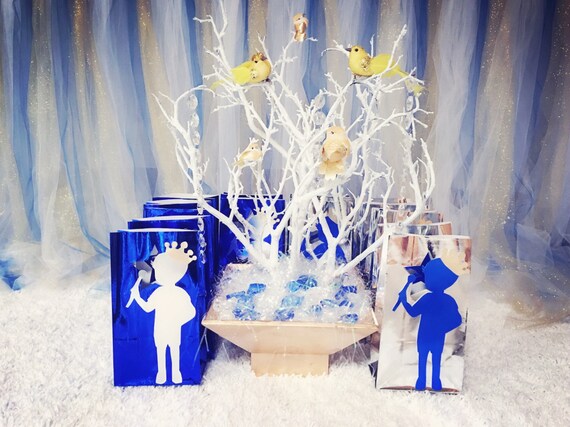 Prince Favor Bags Prince Birthday Favor Bags Royal Prince Etsy