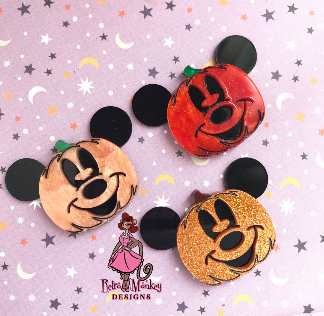Jack O' Lantern Mickey Pumpkin Halloween Disney Inspired Acrylic Mini ...