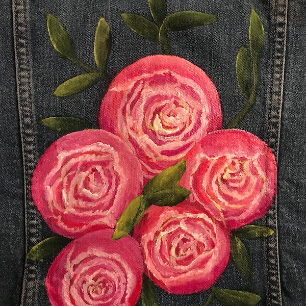 Hand painted jean jackets