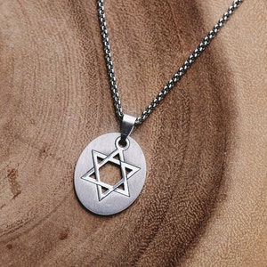 Star of David necklace, Bar mitzvah gift, Jewish jewelry, Bat mizvah gift, Magen David, Judaica necklace, religious jewelry,