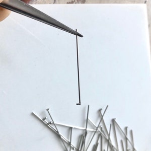 Flat head pin, stainless steel pin, jewelry findings, bulk jewelry supply, 30 mm pin, DIY jewelry, jewelry making, beading supply,
