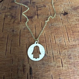 Hamsa hand necklace, evil eye necklace, Protection pendant, Hand of Fatima, Jewish necklace, Bat Mitzvah gift, Kabbalah jewelry, amulet