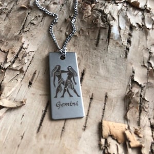 Gemini Necklace, Gemini jewelry, Gemini gift, Gemini zodiac, horoscope jewelry, Astrology jewelry, women astrology , June birthday