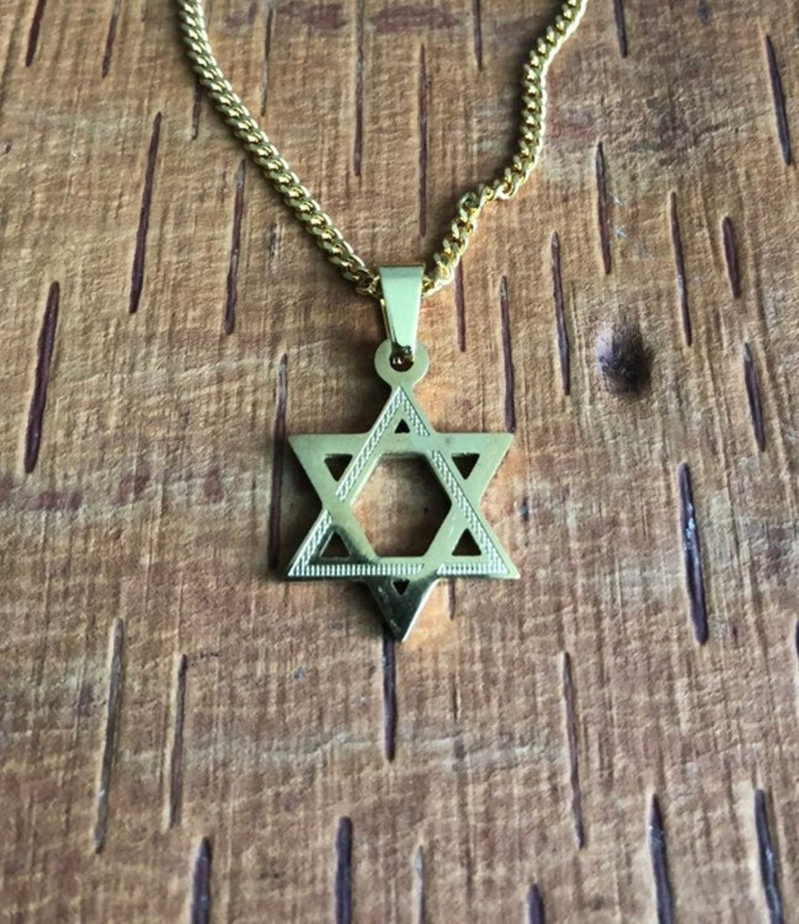 Star of David Necklace Magen David Charm Men's Etsy