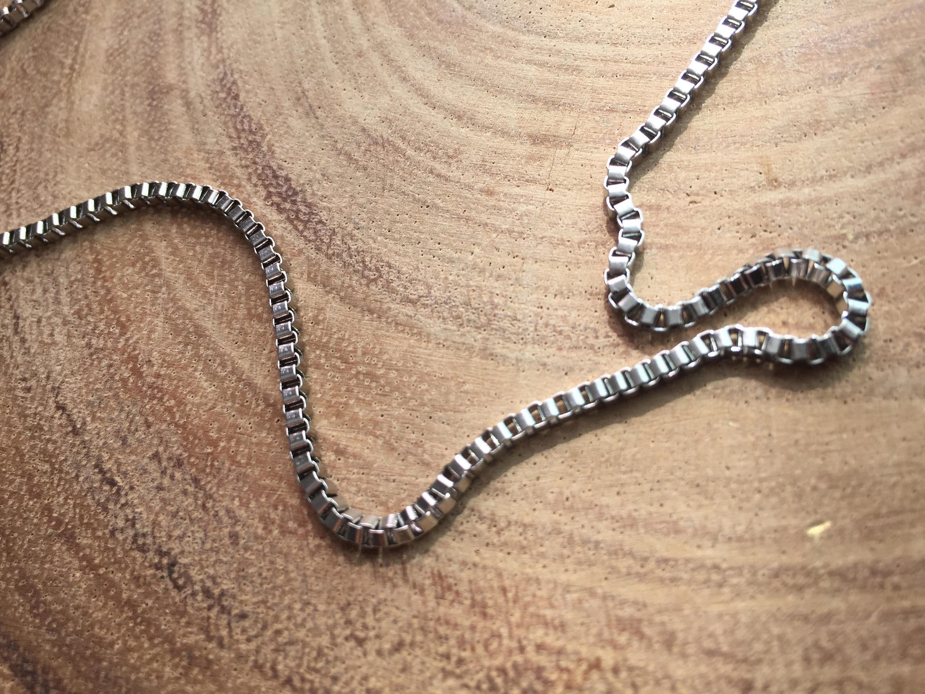 Men's Necklace, Chain Necklace, Venetian Chain,3.5mm Chain Men's Necklace, Chain Necklace, Venetian Chain,3.5mm Chain