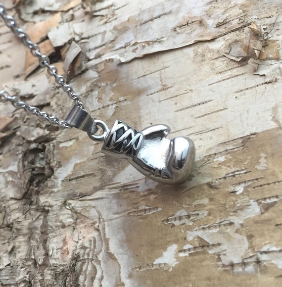 Boxing gloves necklace, sport jewelry, Gym jewelry, Fitness jewelry, fitness necklace, Thai boxing, Boxer's jewelry, Athlete pendant,