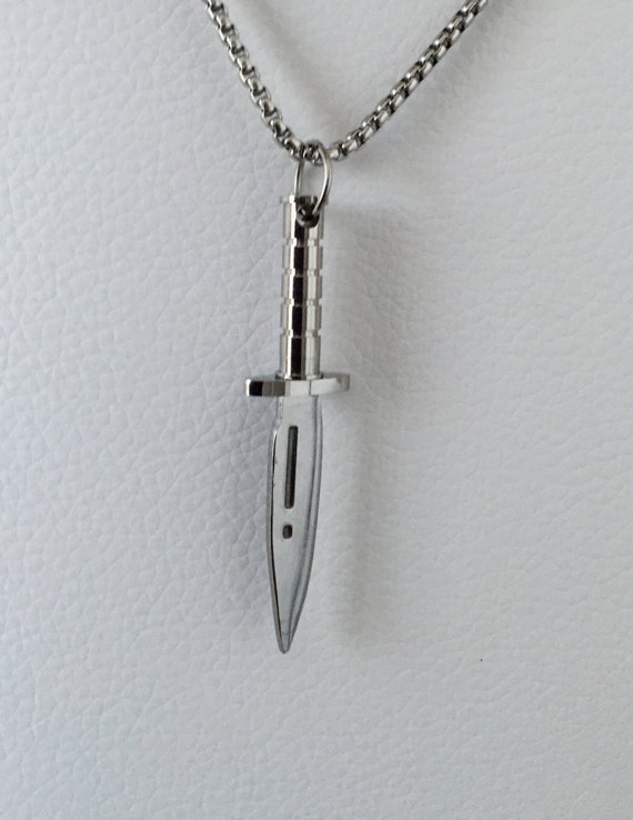 Waffen Messer Schlachter Pistole Schlüsselanhänger Anhänger Silber aus Metall
