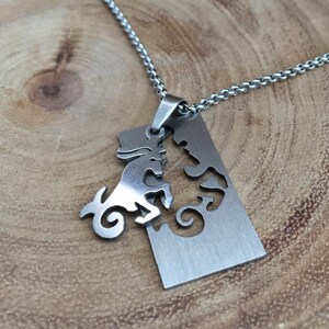 Capricorn necklace, zodiac jewelry, Astrology pendant, January birthday, December birthday, Capricorn pendant image 3