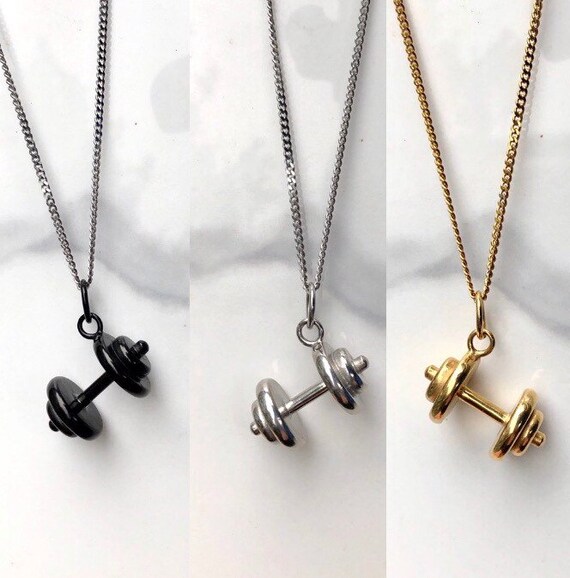 Men's weightlifting necklace deals