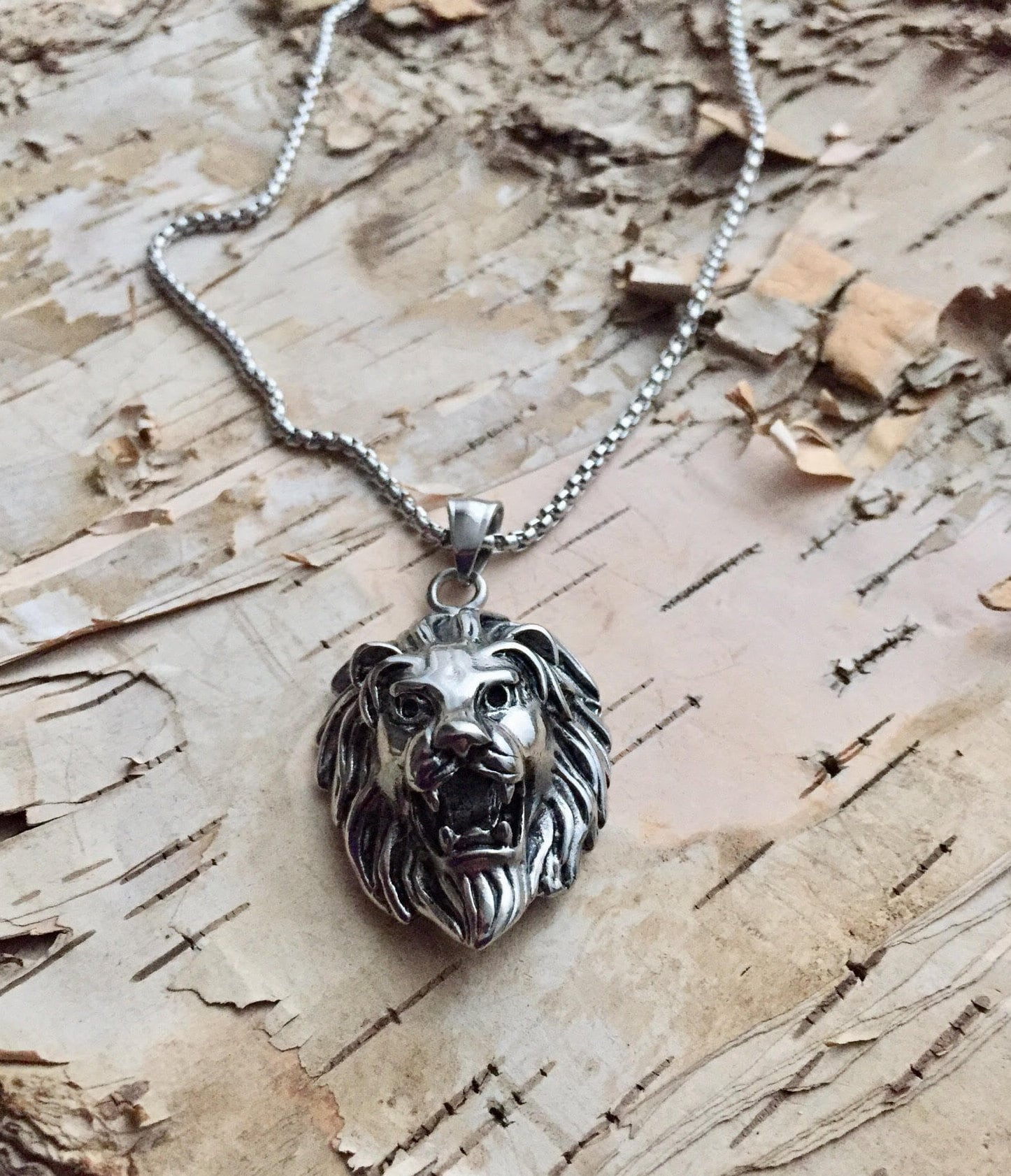 Lion head necklace clearance