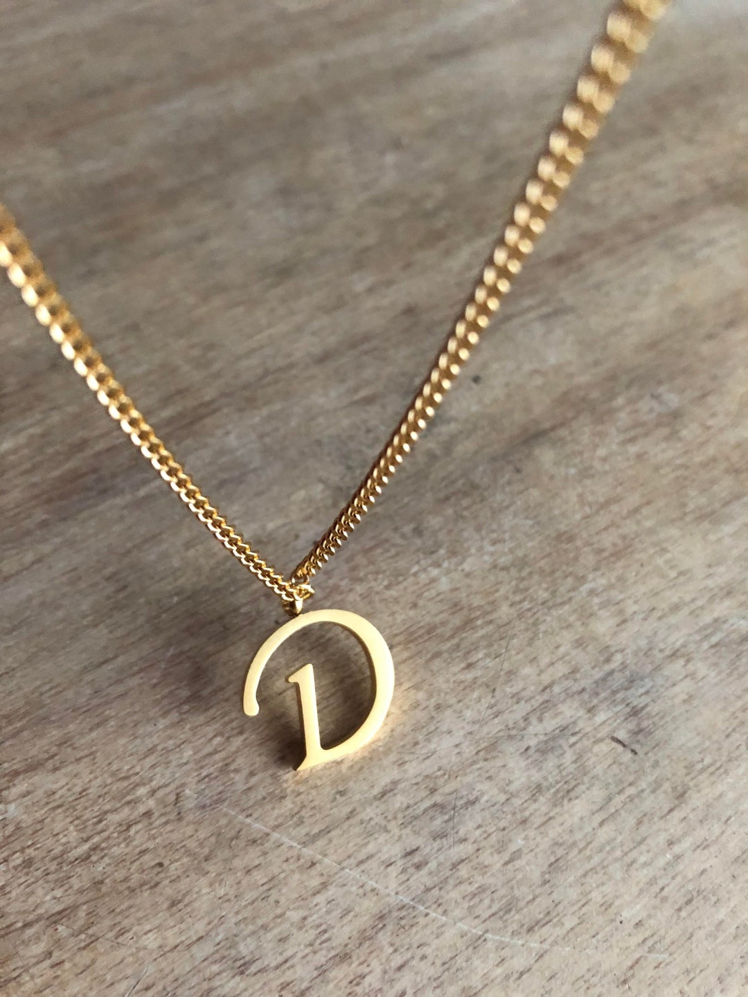 Gold Monogram Necklace Letter D Name Necklace Letter Necklace pearl Necklace Gift for Her Friendship Necklace Initial Necklace Etsy Canada