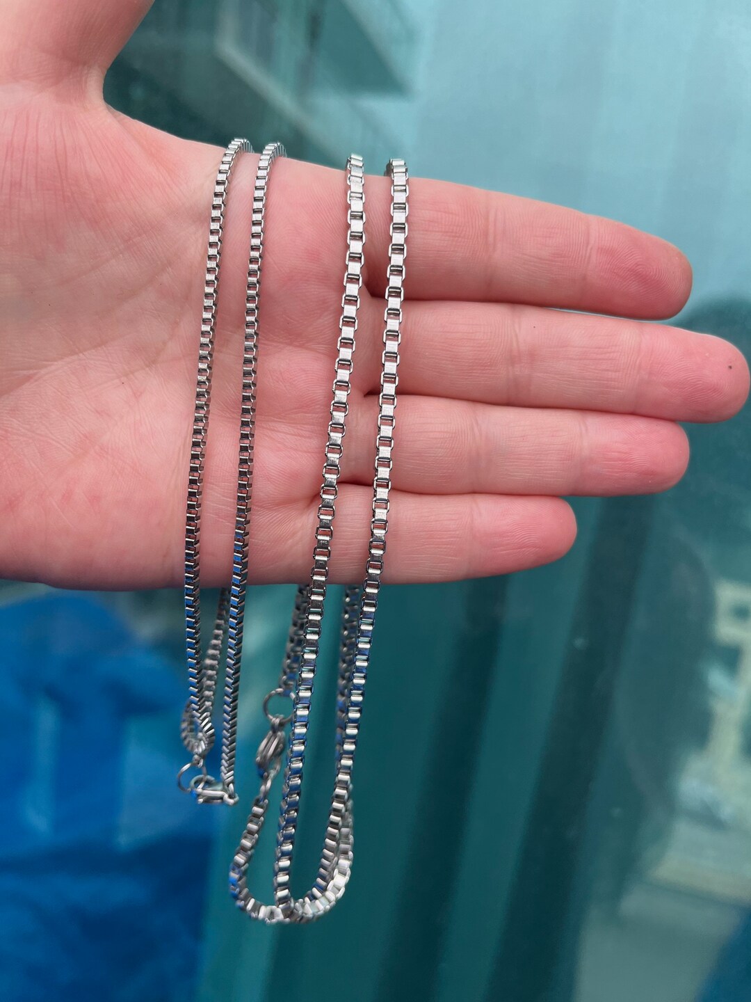 Men's Necklace, Chain Necklace, Venetian Chain,3.5mm Chain Men's Necklace, Chain Necklace, Venetian Chain,3.5mm Chain