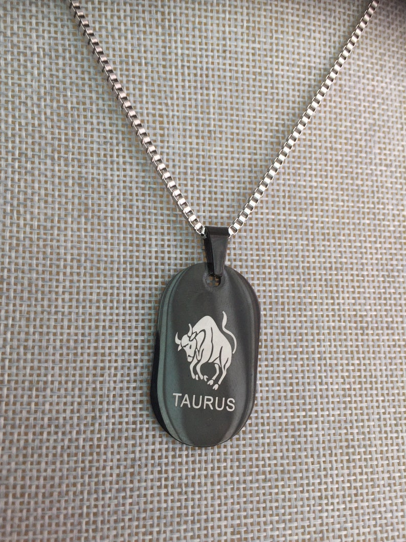 Collar de Tauro Collar del zodiaco collar de toro Etsy España