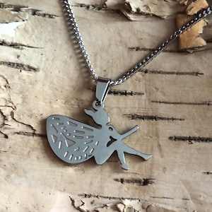 Tinker Bell necklace, Fairy necklace, Princess necklace, wings necklace, ballerina necklace, Bridesmaids gift, Friendship necklace, angel