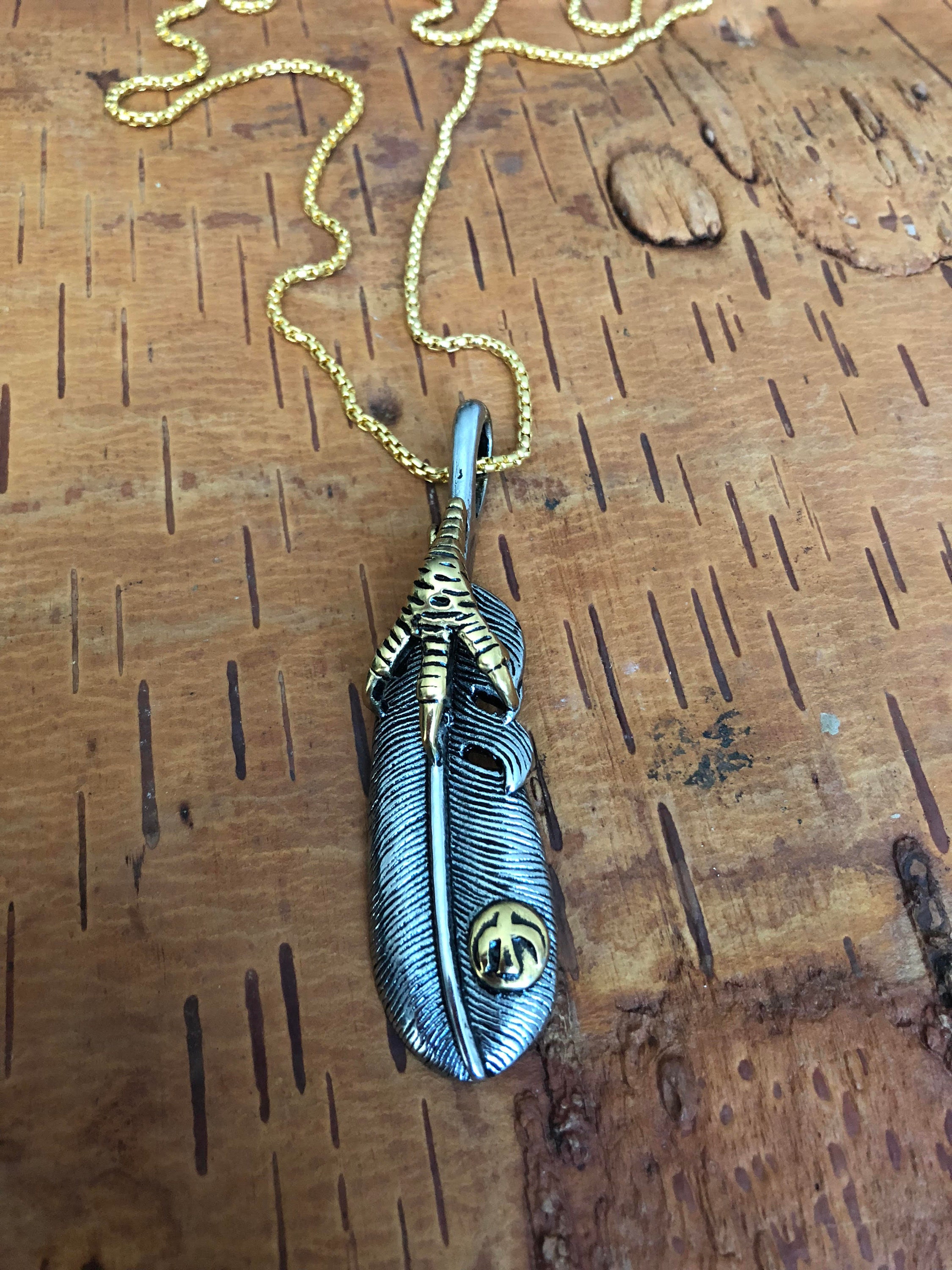 Feather Necklace, Eagle Claw, Spiritual Necklace, Guardian Angel, Indian Jewelry, Native American, Tribal Jewelry, Eagle Necklace, Boho - Etsy Feather Necklace, Eagle Claw, Spiritual Necklace, Guardian Angel, Indian Jewelry, Native American, Tribal Jewelry, Eagle Necklace, Boho - Etsy