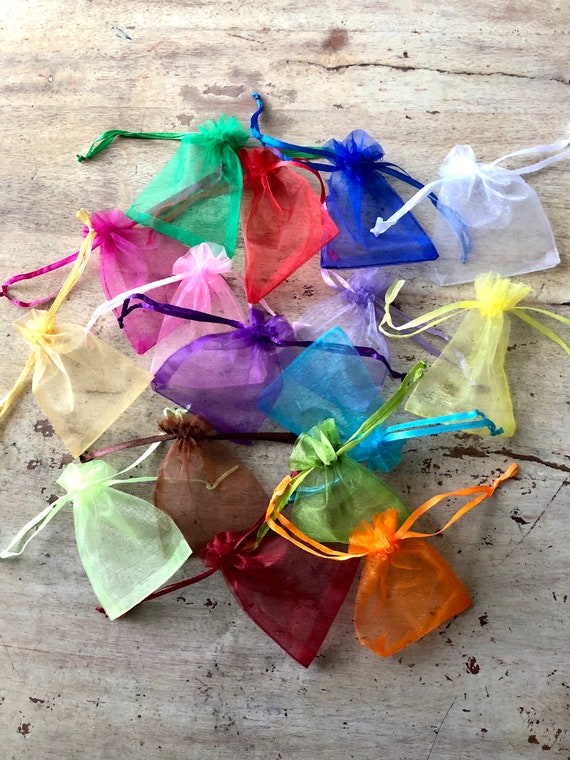 Organza Bags, Small Silky Bags, Christmas Wrapping, Gift Bags, Jewelry Bags,  Jewelry Making, Favour Bags, DIY Jewelry, Bulk Order, Craft 