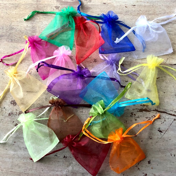 Organza bags, small silky bags, christmas wrapping, gift bags, jewelry bags, jewelry making, favour bags, DIY jewelry, bulk order, craft