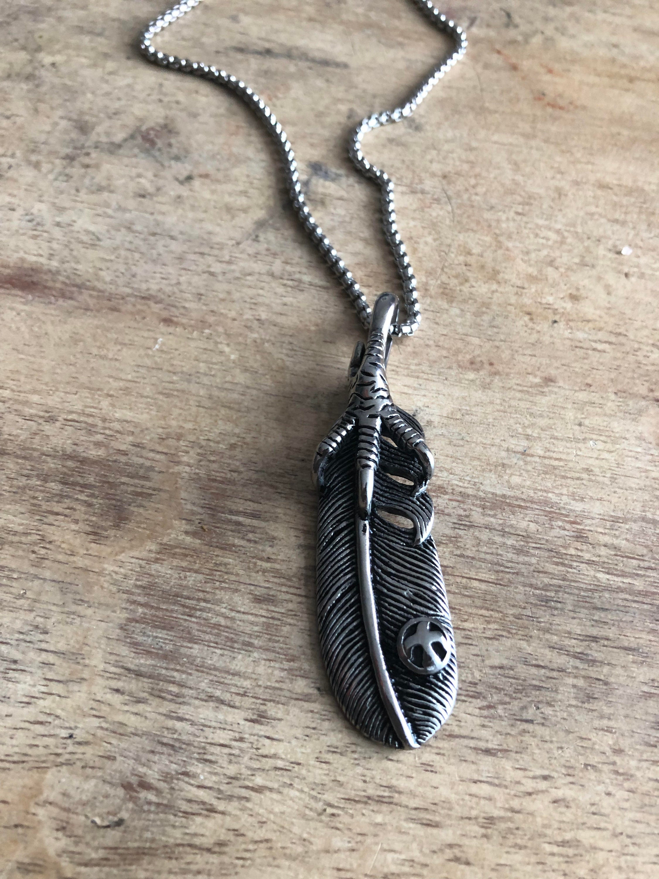Feather Necklace, Eagle Claw, Spiritual Necklace, Guardian Angel, Indian Jewelry, Native American, Tribal Jewelry, Eagle Necklace, Boho - Etsy Feather Necklace, Eagle Claw, Spiritual Necklace, Guardian Angel, Indian Jewelry, Native American, Tribal Jewelry, Eagle Necklace, Boho - Etsy