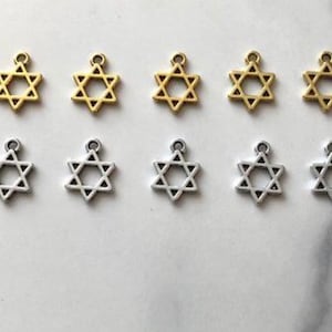 Star of David charm, magen david, jewelry making, jewelry findings, charm for necklace, DIY jewelry, bulk order, Jewish charm, Kabbalah