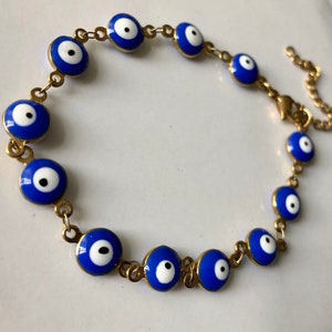 evil eye bracelet, protection bracelet, Hand of Fatima bracelet, Jewish jewelry, Israeli jewelry, evil eye charm, Kabbalah bracelet