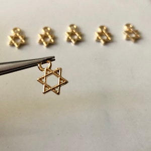 Star of David charm, magen david, jewelry making, jewelry findings, charm for necklace, DIY jewelry, bulk order, Jewish charm, Kabbalah