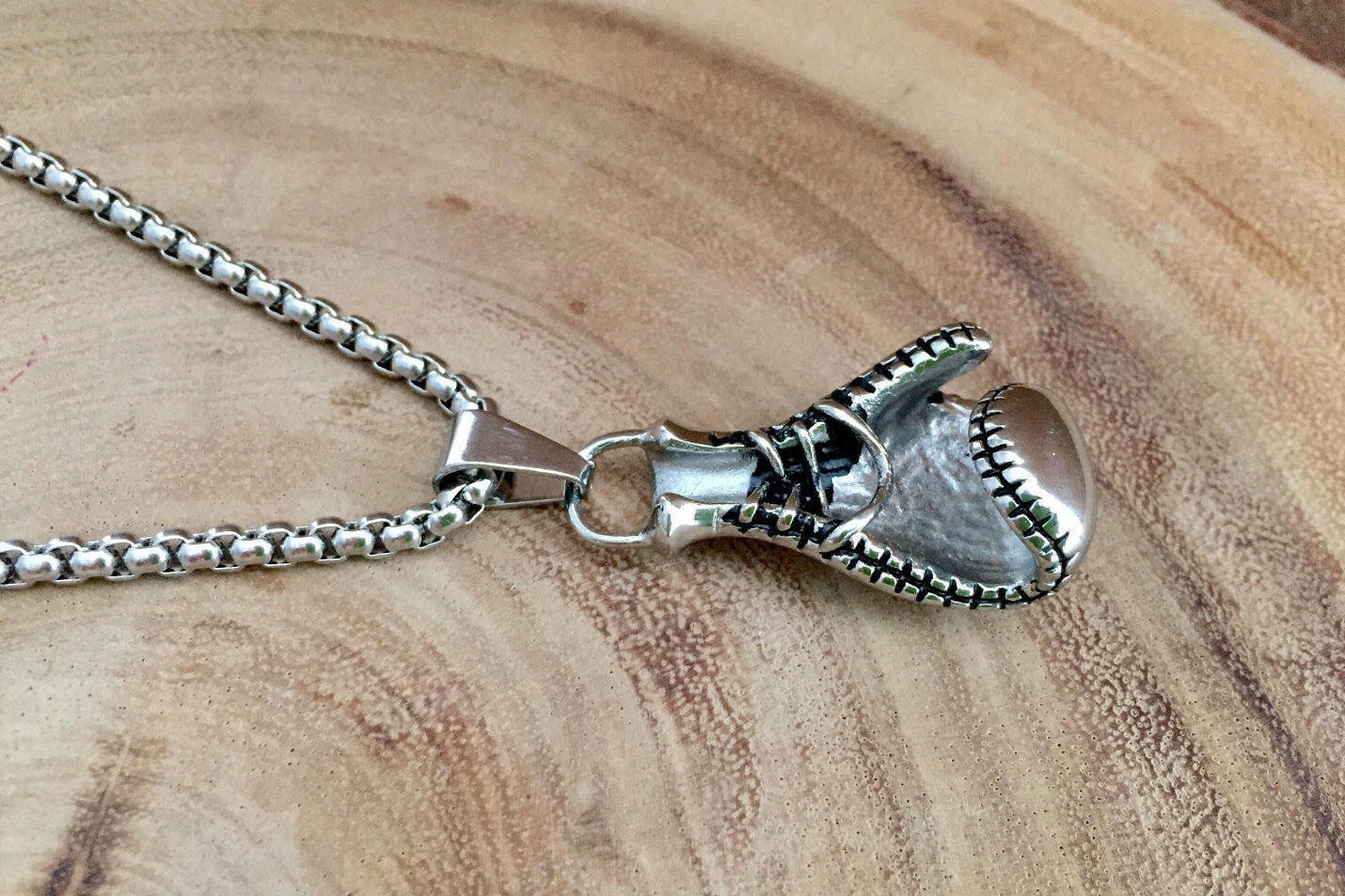 Boxing glove jewelry Boxing glove charm Muay Thai necklace Etsy