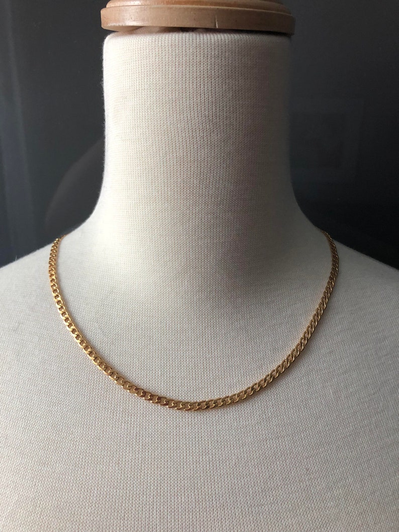 gift for him,gold chain mens jewelry 4 mm chain curb chain mens necklace stainless steel chain Chain for man boho chain for woman