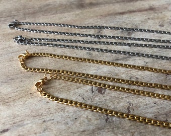 Chain for man, stainless steel chain, mens necklace, mens jewelry, 4 mm chain, chain for woman, gift for him, gold chain, silver chain