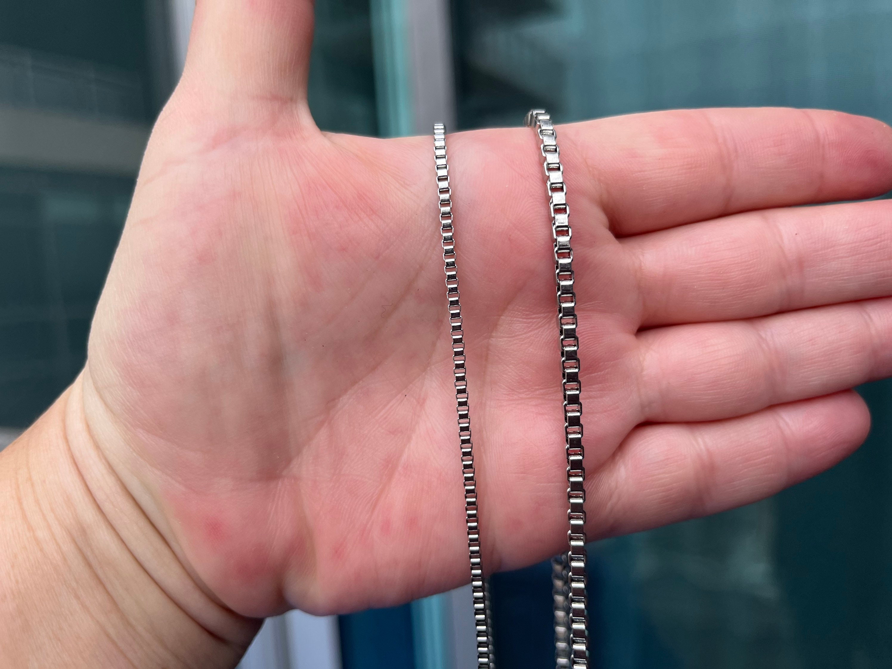 Men's Necklace, Chain Necklace, Venetian Chain,3.5mm Chain Men's Necklace, Chain Necklace, Venetian Chain,3.5mm Chain