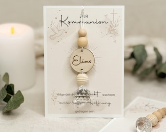 Sonnenfänger, Geschenk zur Kommunion,Geschenk Firmung,Firmung Geschenk,Erstkommunion Geschenk,Kleines Geschenk Kommunion,Karte zur Kommunion
