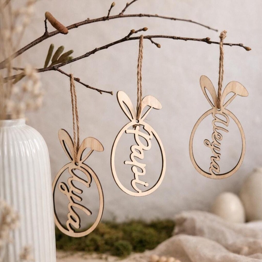 24 Stück Osterdeko Zum Aufhängen Aus Holz – Hasen & Eier Mit Floralen Mustern – Pastellfarben, Ca. 6–8 Cm – Für Osterstrauch, Fenster, Tür & Tisch – Moderner Osterschmuck Für Die Ganze Familie