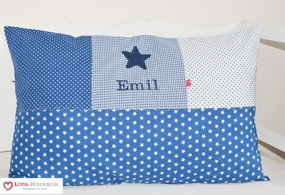 Patchwork Pillow Cover Pillows With Names Child Pillow Pillows Etsy