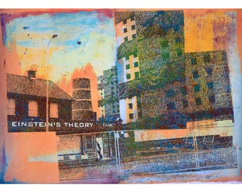 E=mc2  Giclee A3 print by John Robertson