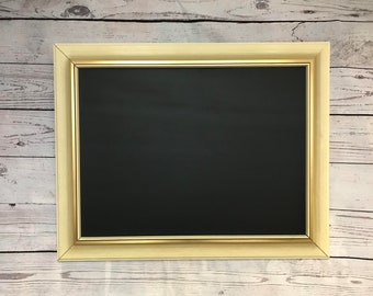 XXL blackboard chalkboard in old wooden frame