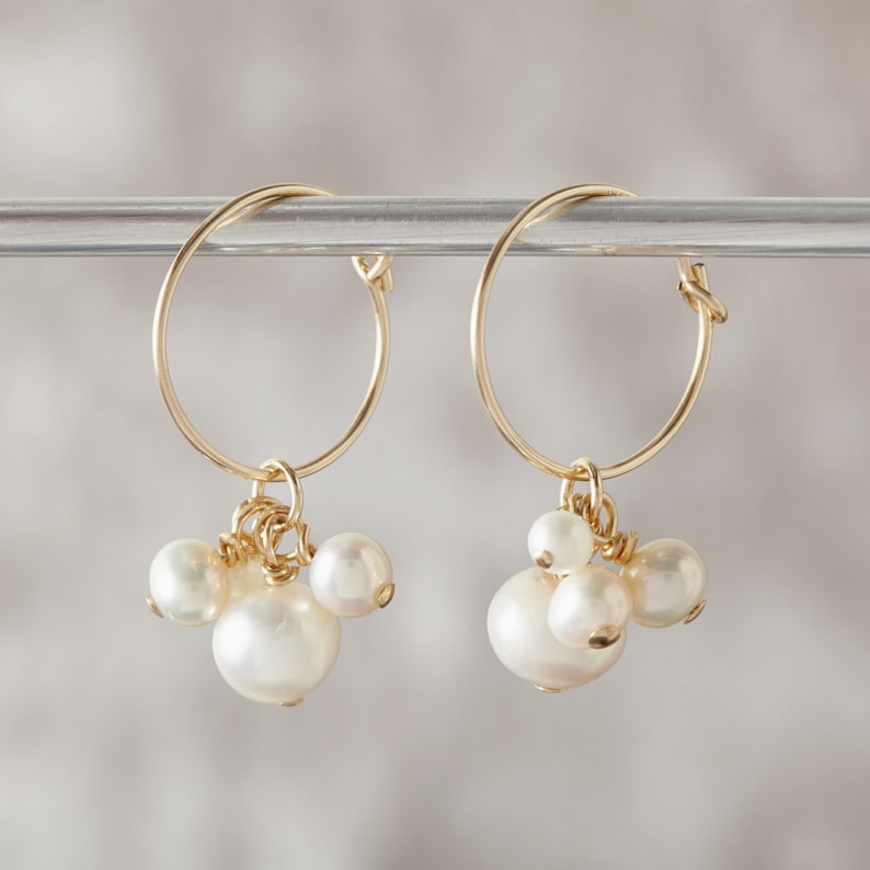 Moonstone and pearl Earrings