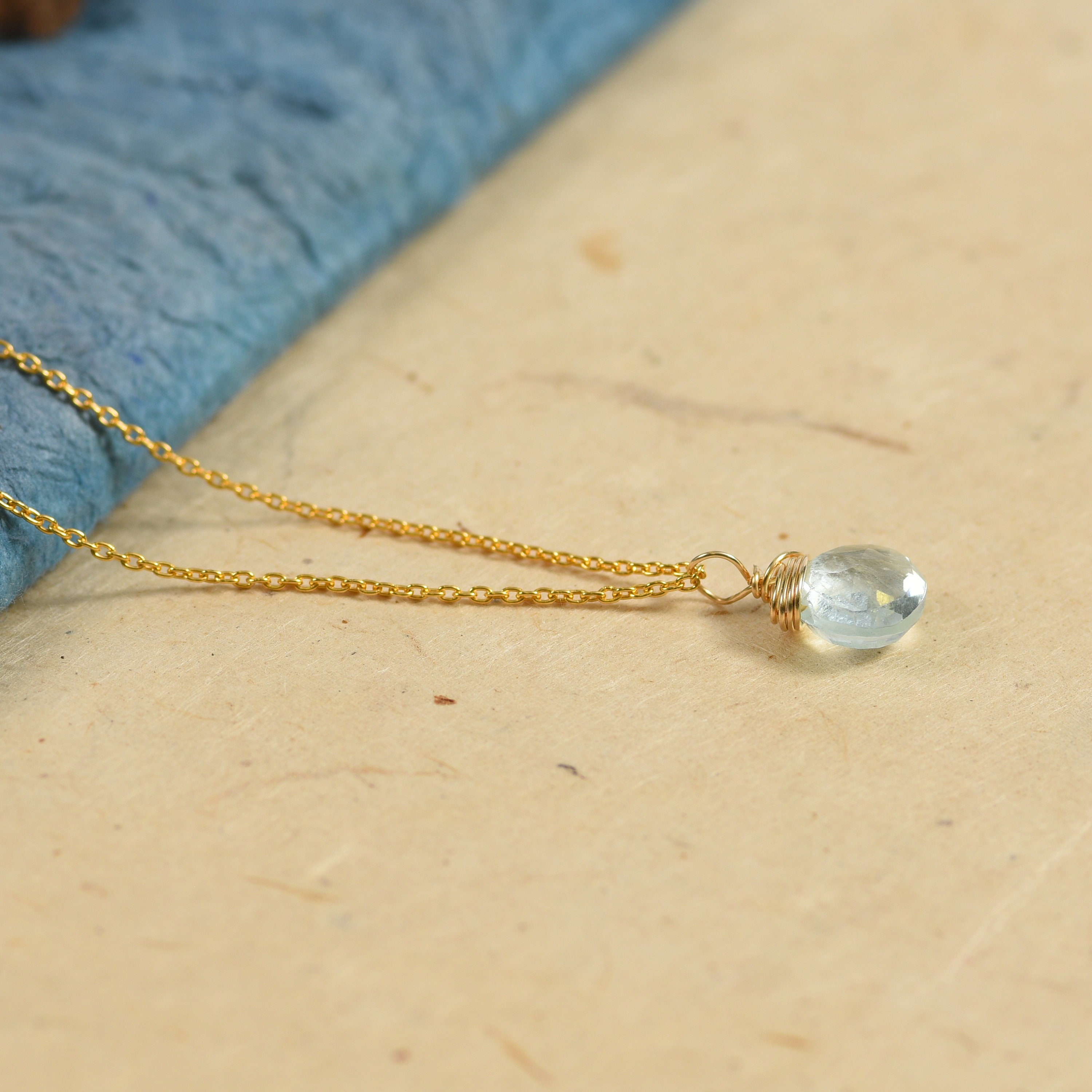 Celebration Gems 14k Gold Aquamarine Pendant