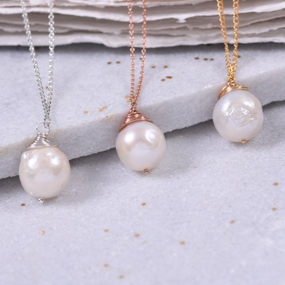 Huge White Pearl Necklace