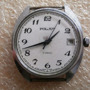 Vintage Poljot wrist mechanical watch soviet/Ussr Russia