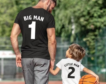 Father son matching shirts, big man little man matching shirts, matching father baby shirts, father baby shirts, UNISEX