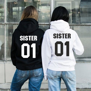 Beste Freunde Hoodies Schwestern Hoodies Schwestern Sweatshirts Bff Hoodies Schwester Outfits Beste Freunde Geschenk Beste Freunde Weihnachtsgeschenk