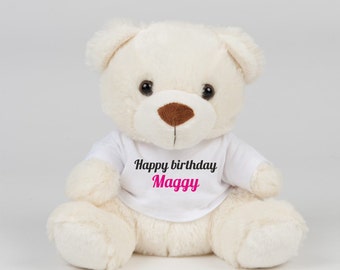 Teddy bear - custom teddy bear -  personalized teddy bear - custom bear - custom teddy - gift for her - valentine's day gift