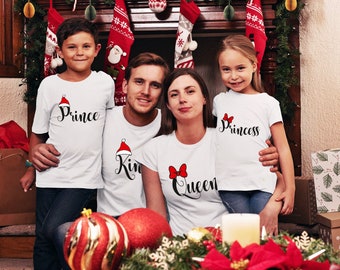 Christmas family shirts king queen prince princess shirts family christmas shirts christmas family outfits christmas family matching shirts