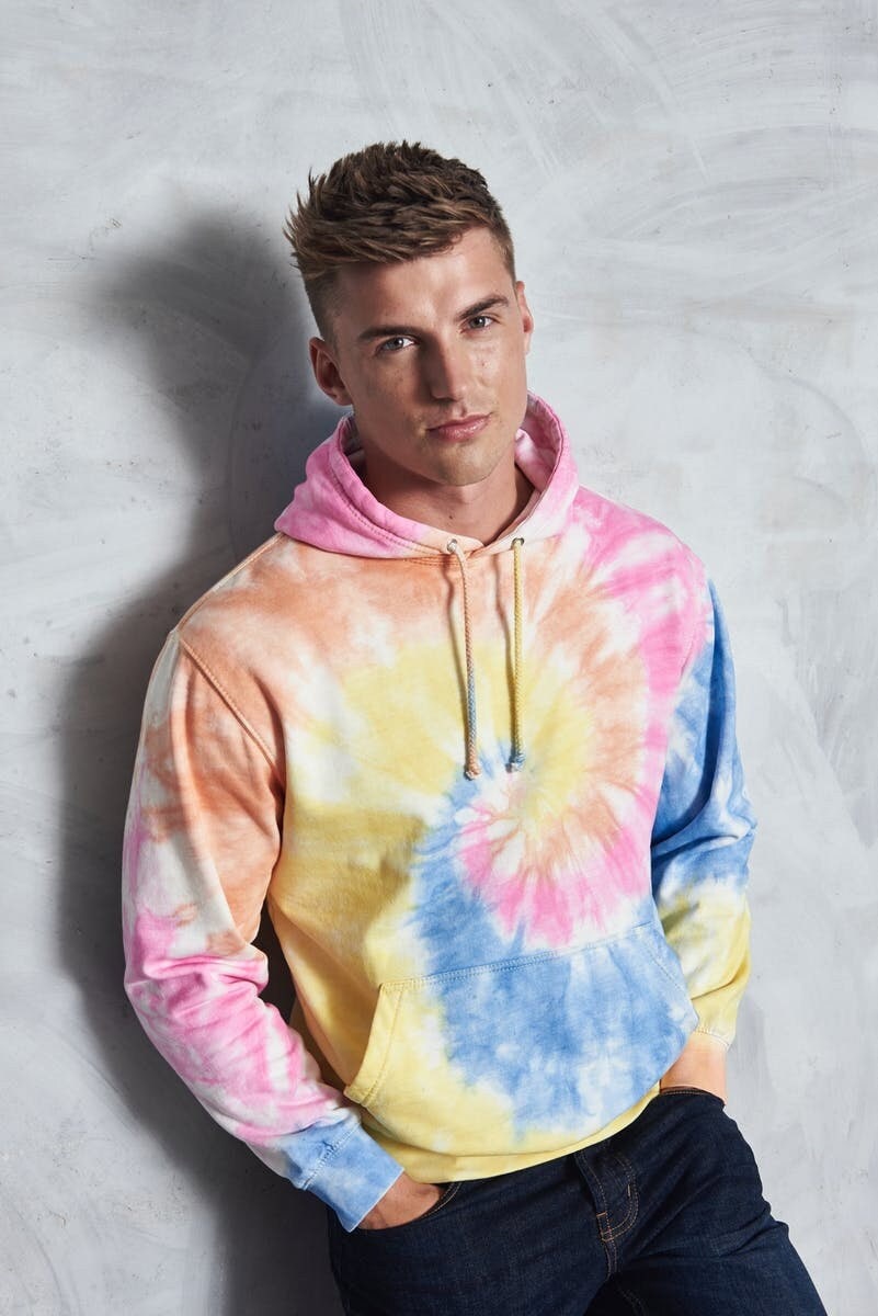 gilet tie and dye pastel