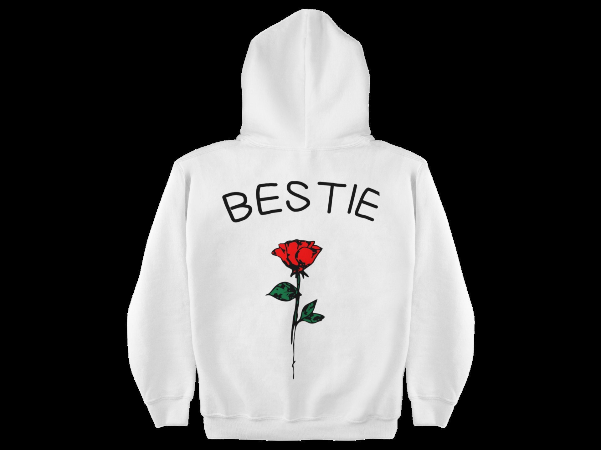 Best friend hoodies with rose sale