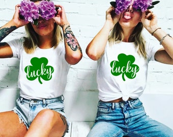 St Patrick Day Shirt, She's My Drunker Half, Happy St Patricks Day Shirt, Funny Bestie shirts, Drinking shirt for bff, Funny drinking shirt