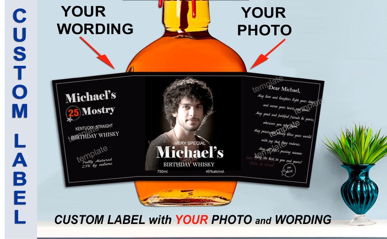 Custom Makers Mark Label Personalized Whiskey Labels With | Etsy