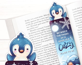 Winter Wishes Bookmark - Cute Handmade and Illustrated Bookmark, Page Marker for Books, Planners and Journals