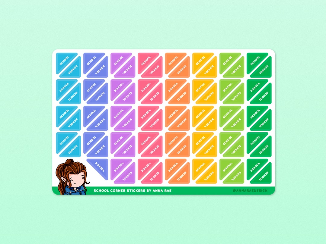 School Corner Stickers Annual Leave, Holiday, Calendar and Planner ...