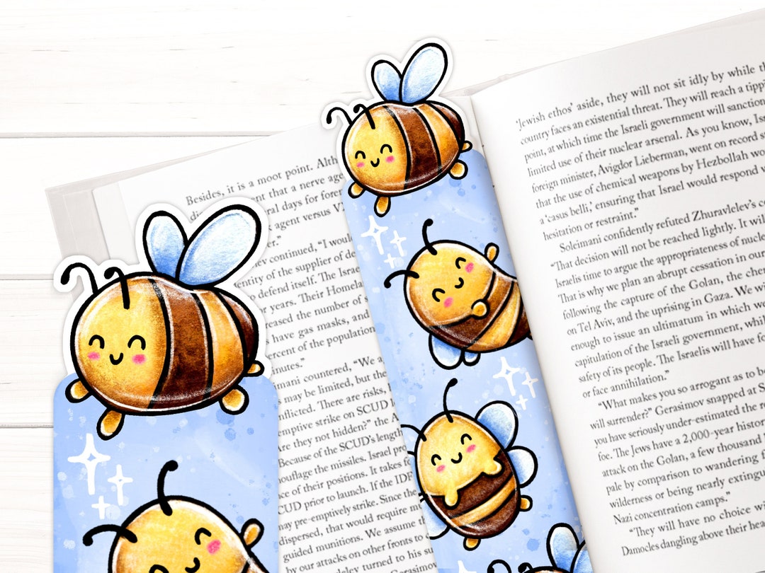 Bumble Bee Bookmark - Cute Handmade and Illustrated Bookmark, Page ...